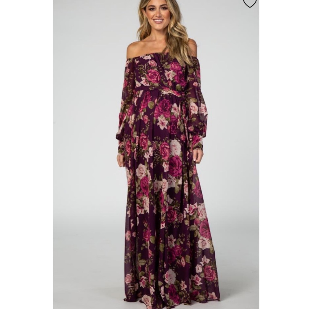 NWOT PinkBlush Maternity Floral Maxi